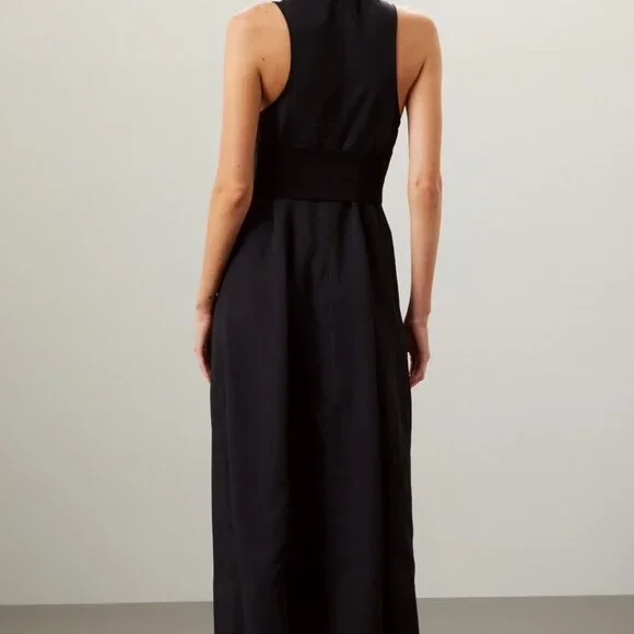 Proenza Rumbled Button Front Midi Dress Size 6 - Picture 3 of 12